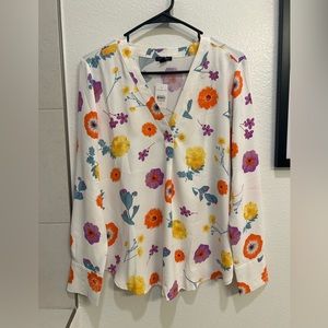NWT Ann Taylor floral blouse